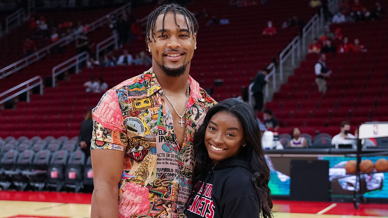 Simone Biles discloses that she and her partner Jonathan Owens argue over who is a better athlete